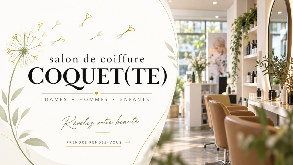 carte de visite le logo de coquette